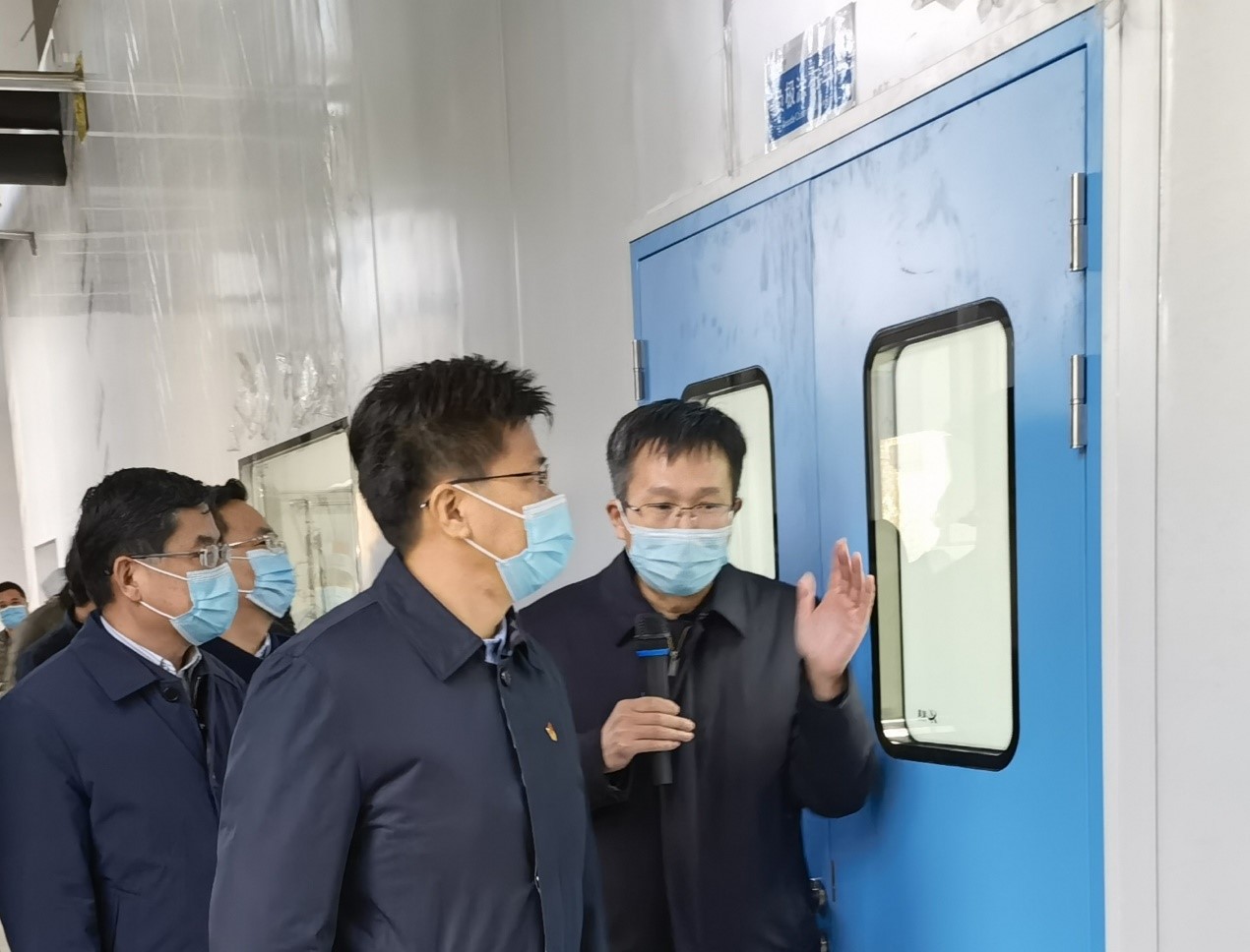 安陽市袁家健市長(zhǎng)一行視察克能新能源（2021年1月28日）