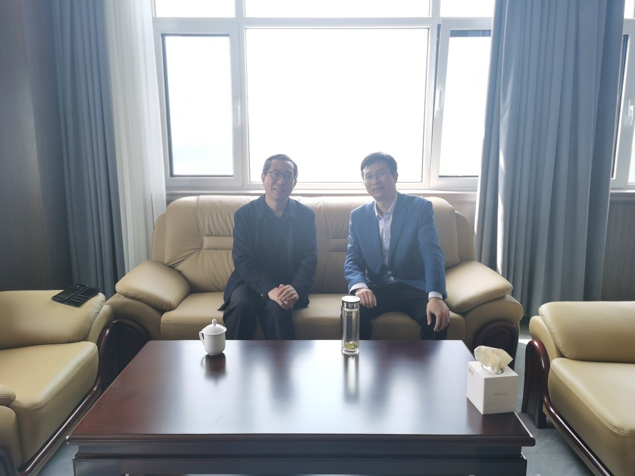 安陽市政府副秘書長呆逼、辦公室主任史景山蒞臨克能指導(dǎo)工作（2021年4月15日）